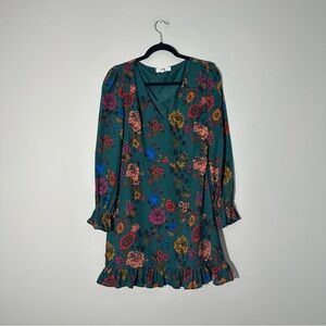 Jack by bb dakota green floral dress size 4